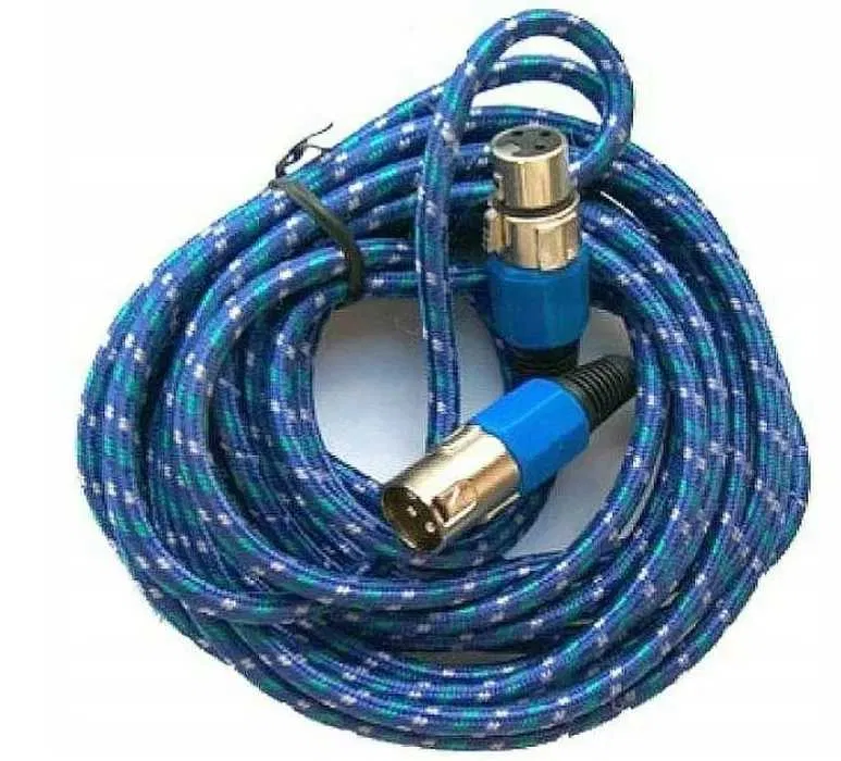 Kabel mikrofonowy wtyk-gniazdo XLR-XLR 3m