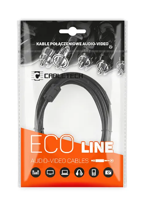 Kabel HDMI - HDMI 2.0V 1,8m CABLETECH ferrytowe filtry folia