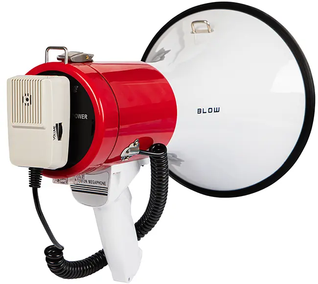 Megafon MP1513 przenośny z mikrofonem tył