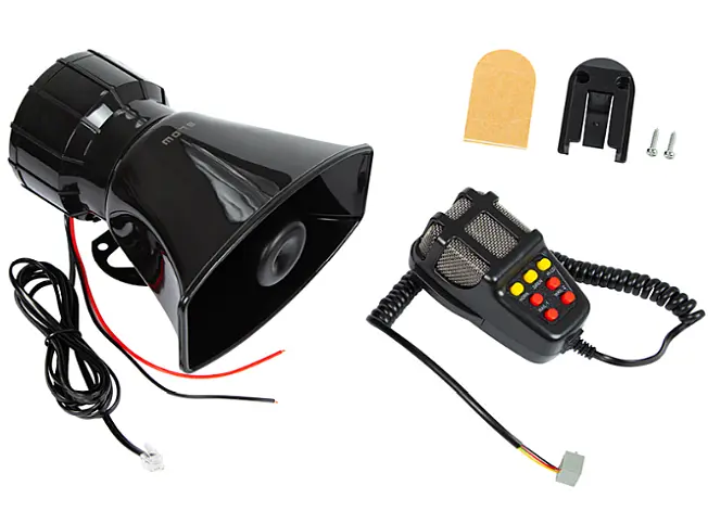 Megafon MP-518 do montażu syrena 7 tonów 108 dB całość