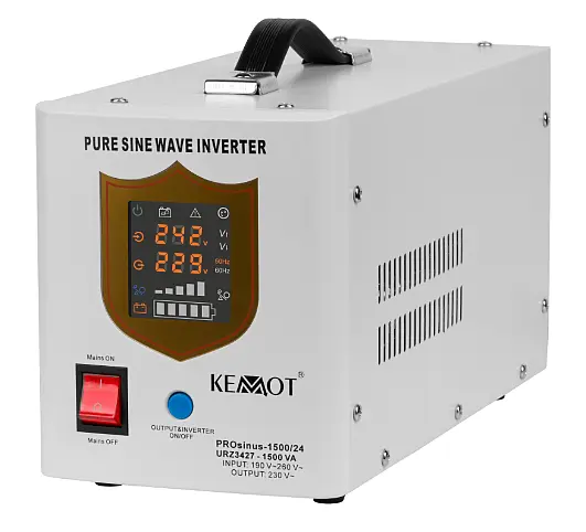 Awaryjne zasilanie KEMOT PROsinus-1500 24V URZ3427 front
