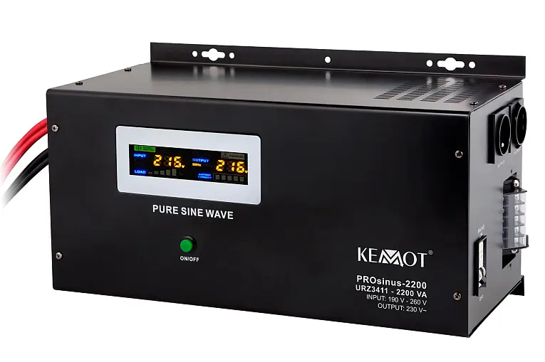 Awaryjne zasilanie KEMOT PROsinus 2200 12V URZ3411 front