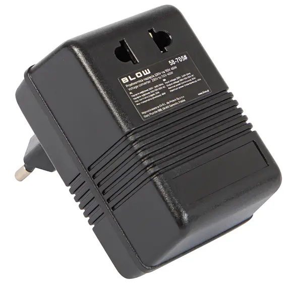 Transformator napięcia Polska - USA 45W BLOW