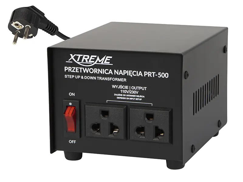 Transformator napięcia Polska-USA 500W Xtreme
