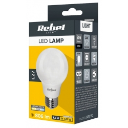 Żarówka LED Rebel A60 8,5W, E27, 4000K, 230V box