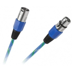 Kabel mikrofonowy wtyk-gniazdo XLR-XLR 3m