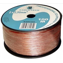 Kabel głośnikowy CCA 2x2,50mm 100m KAB0360