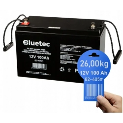 Akumulator żelowy 12V 100Ah BLUETEC