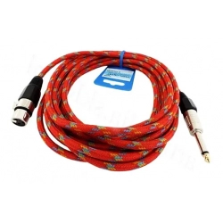 Kabel mikrofonowy JACK 6.3mm XLR 3m